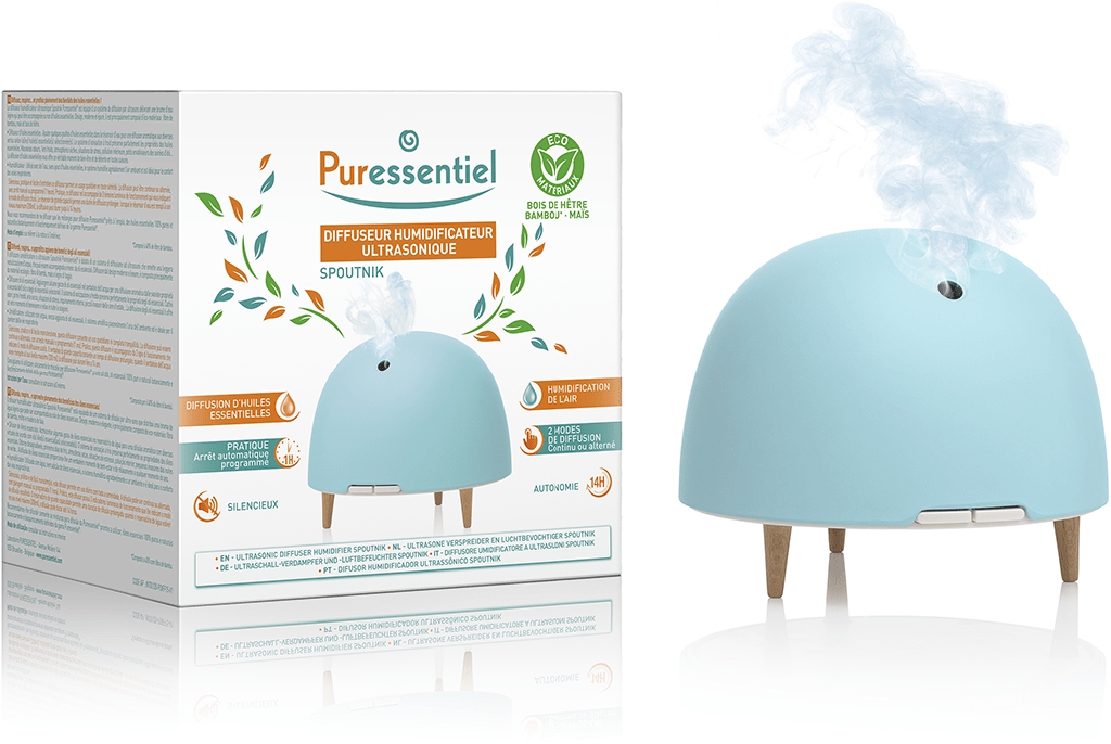 PURESSENTIEL DIFFUSION Diffuseur humidificateur ultrasonique SPOUTNIK